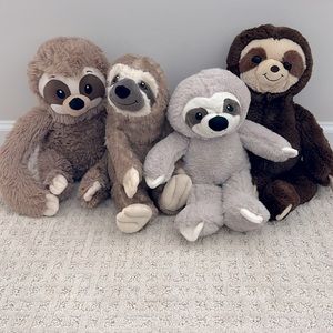 Stuffed animal sloths